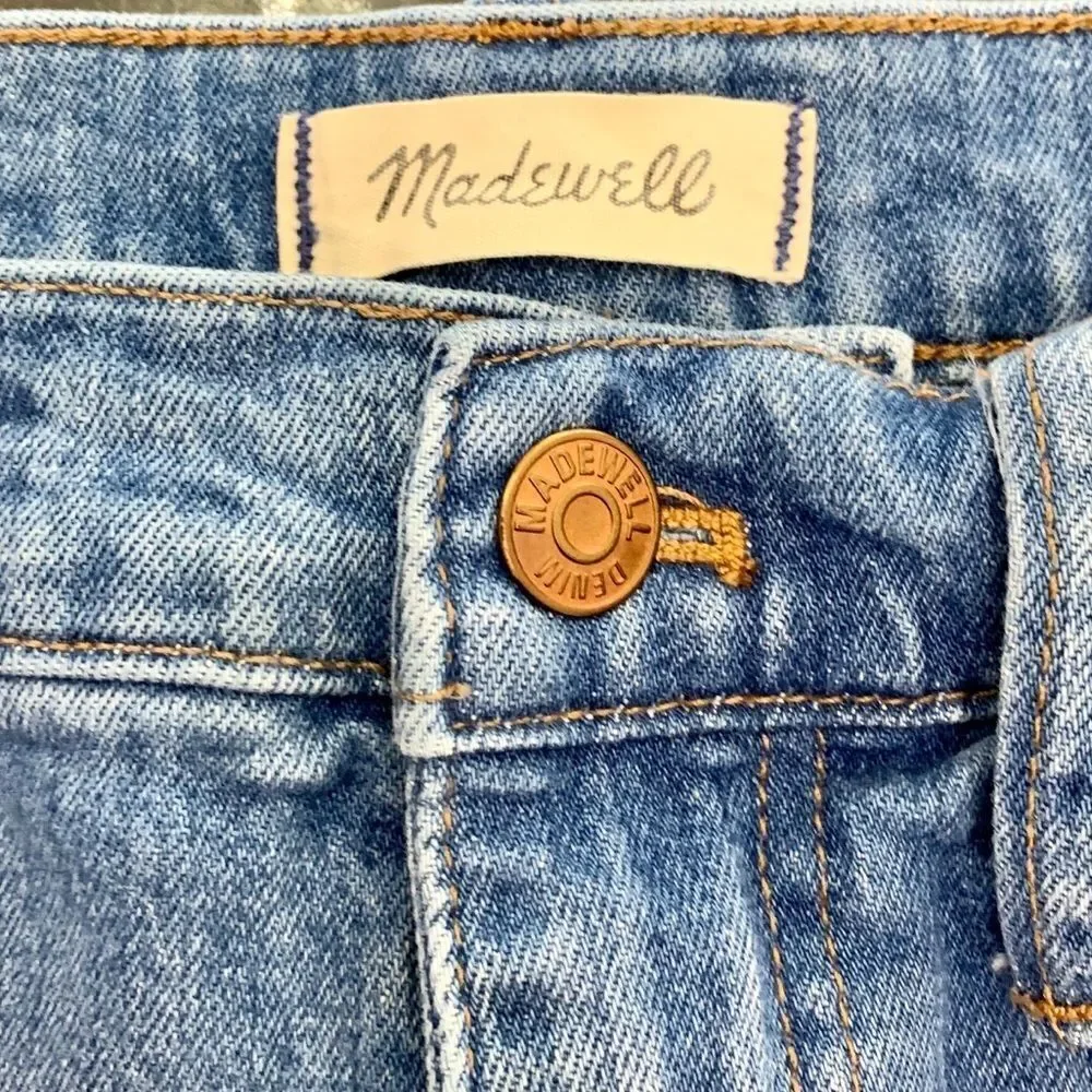 Madewell The Hi-Rise Slim Crop Boy Jeans fringe